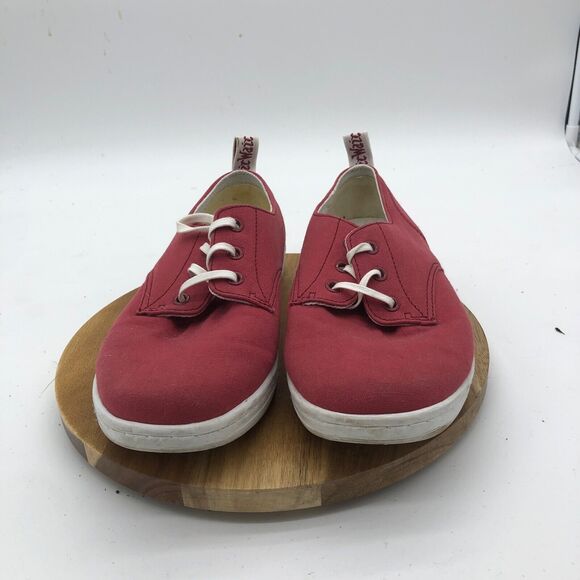 Dr Martens Callum Sneakers Womens 9 Burgundy Casual Canvas Air Wair Shoes - Picture 2 of 12